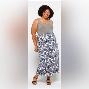 EUC Kaileigh Delina Knit Maxi Skirt 1X